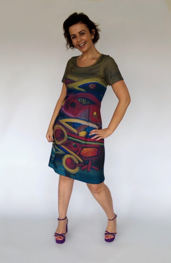 VESTIDO CURTO PÁSSAROS