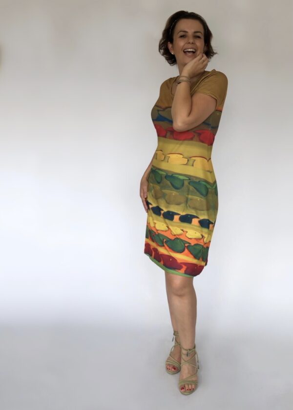 VESTIDO CURTO OCRE - Image 3