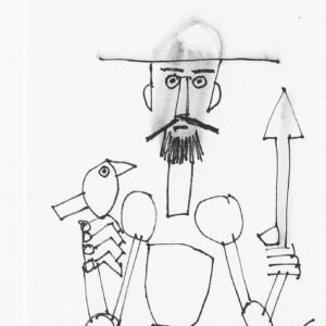 Desenho Dom Quixote - 10,5 x 13,5 (cópia)