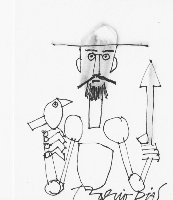 Desenho Dom Quixote - 10,5 x 13,5 (cópia)