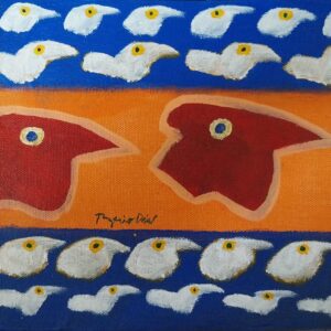 09/25 - Pintura sobre tela 19 cm x 20 cm